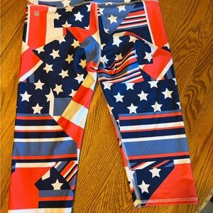 Patriotic Star and Stripe Leggings